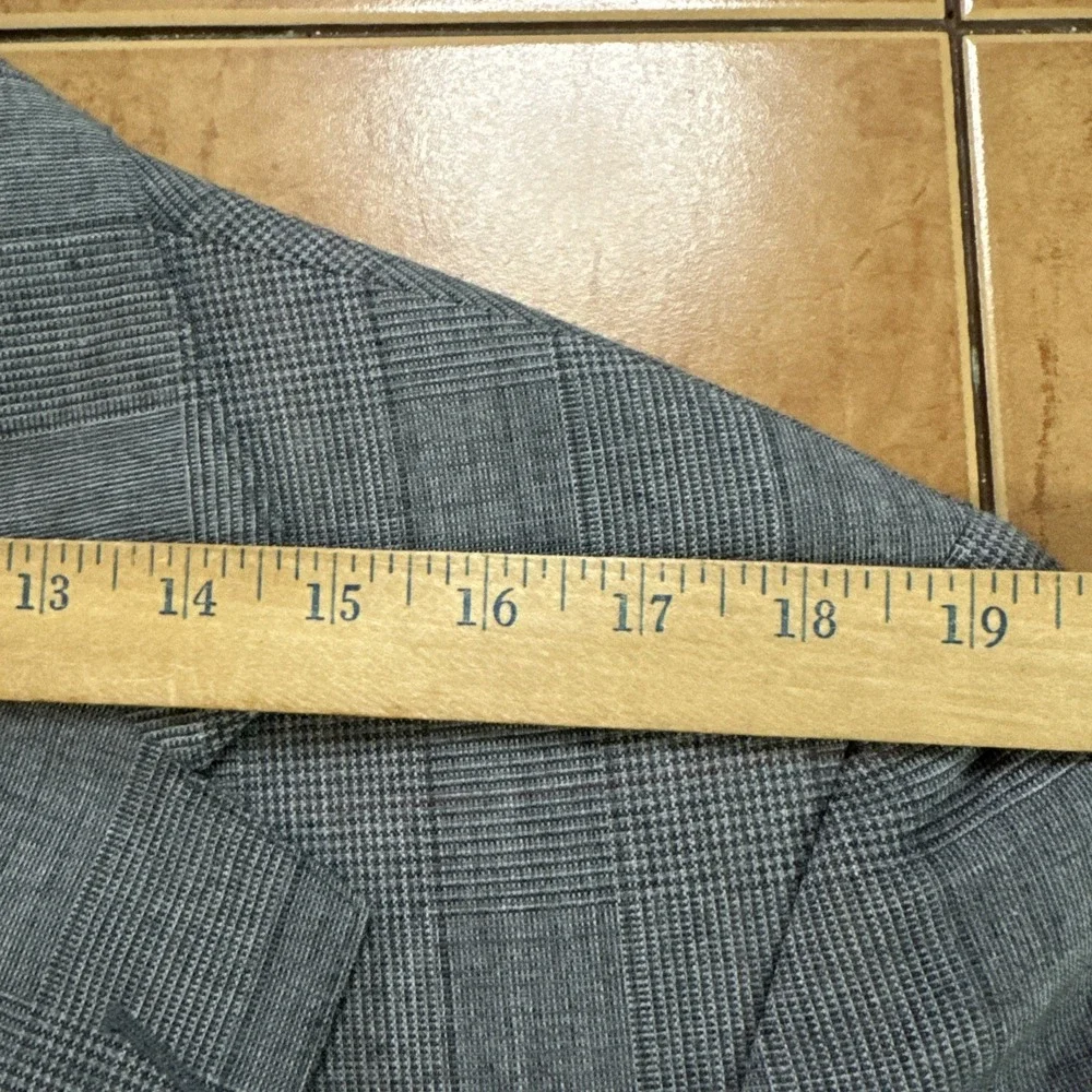 Vintage Lacrosse 2 Piece Suit Mens Sz 42L Pants 36 x 30 Gray Glen Plaid USA Made